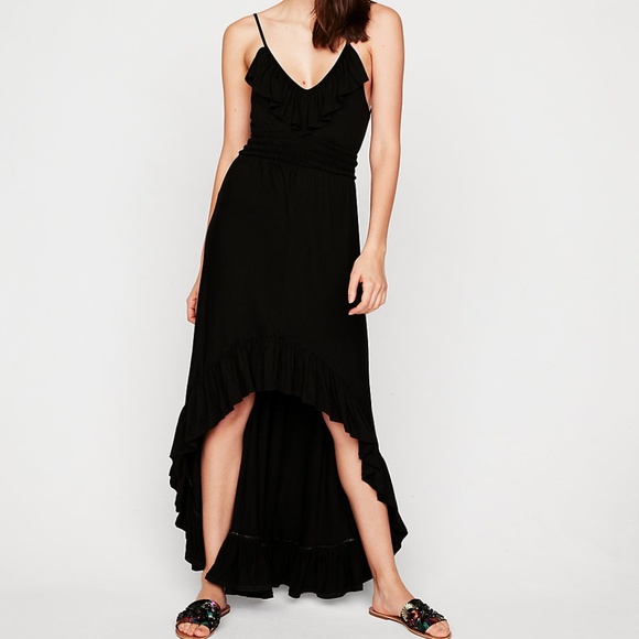 Express Dresses & Skirts - Express Ruffle Front Smocked Waist Maxi Dress